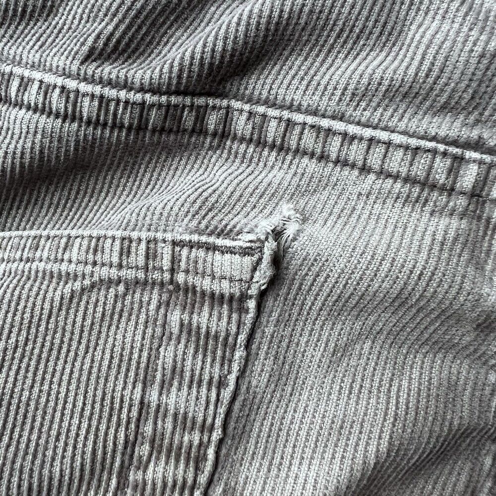 Patagonia 100% Organic Cotton Grey Corduroy Straight Leg Pants Men's 30x32 READ - Picture 12 of 12